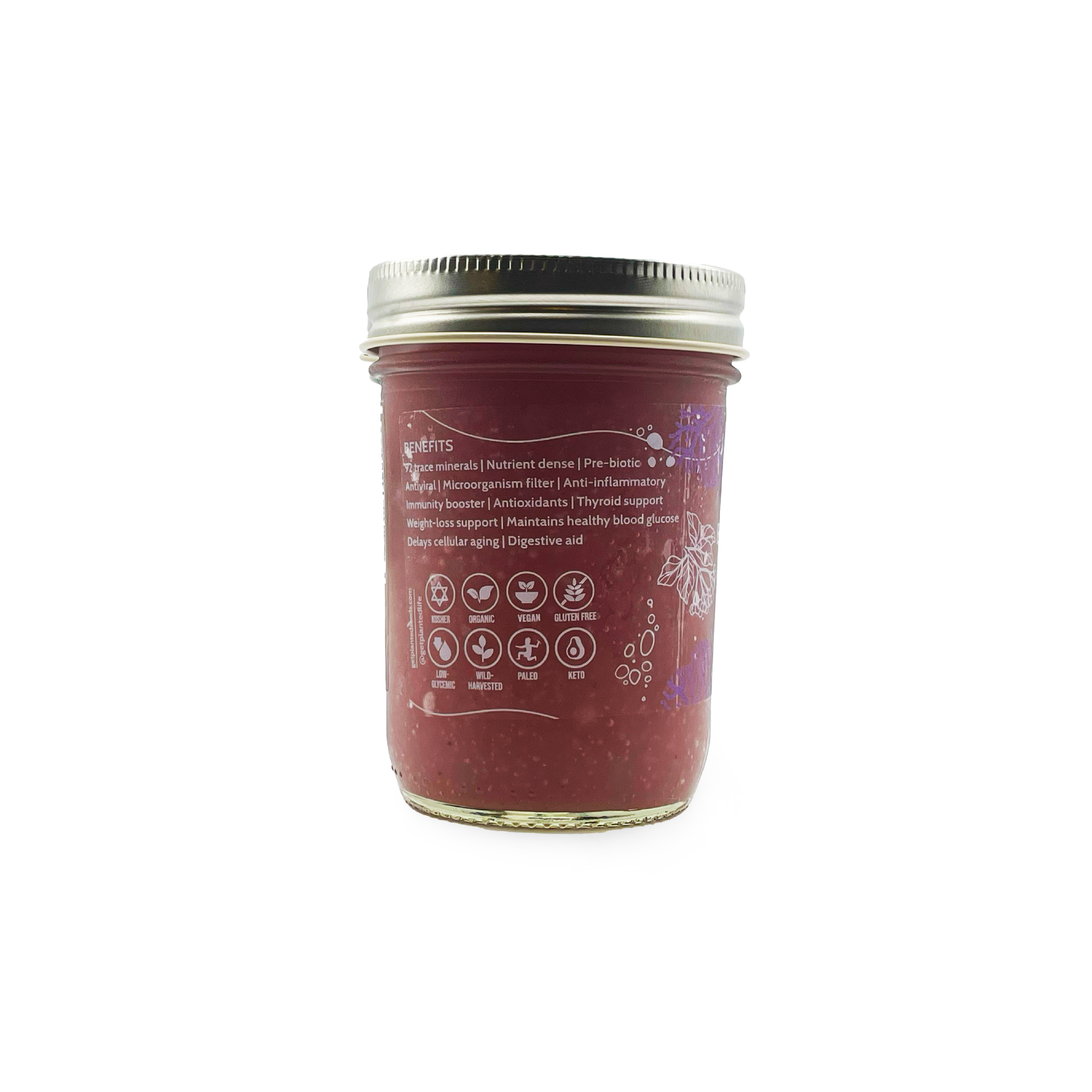 Elderberry Gold Sea Moss Gel - 8oz Jar.
