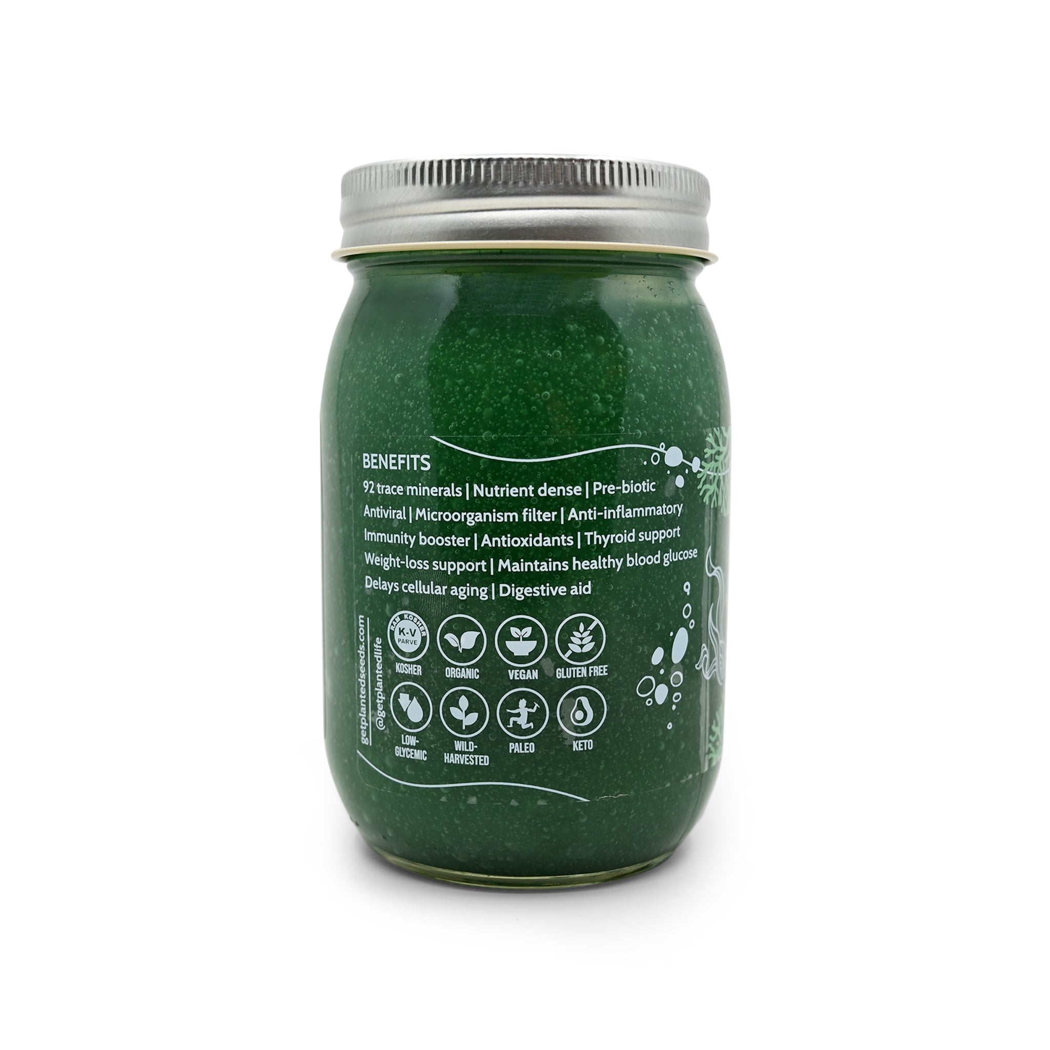 Green Gold Sea Moss Gel - 16oz Jar.