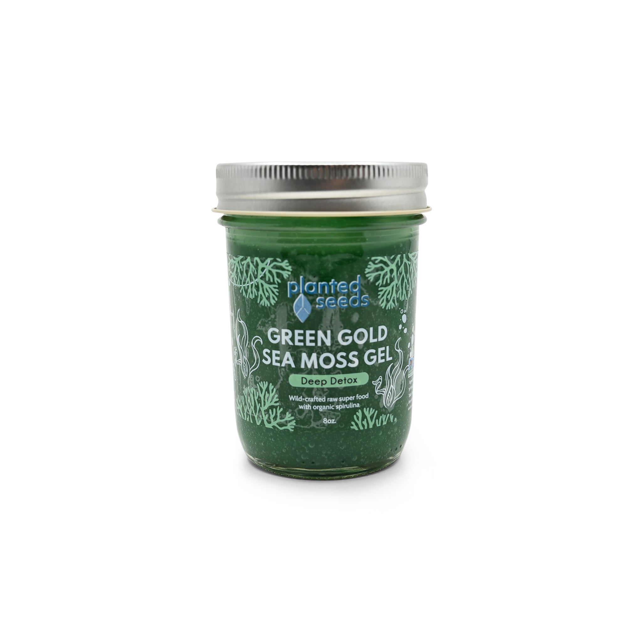 Green Gold Sea Moss Gel - 8oz Jar.