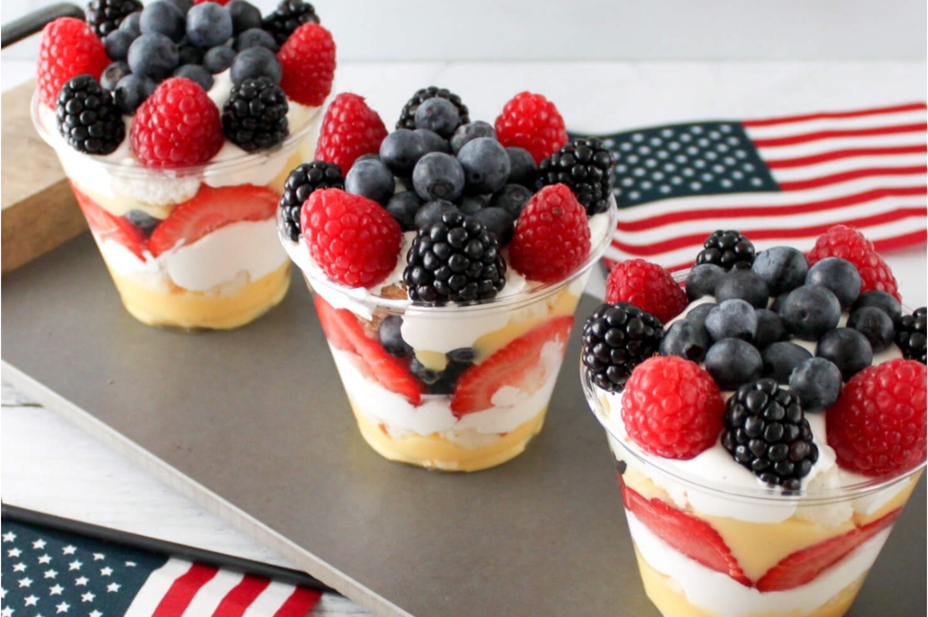 4-Berry 4th of July Trifle