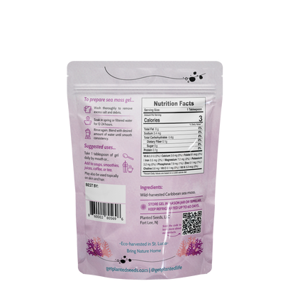 Purple dry sea moss - nutritionals