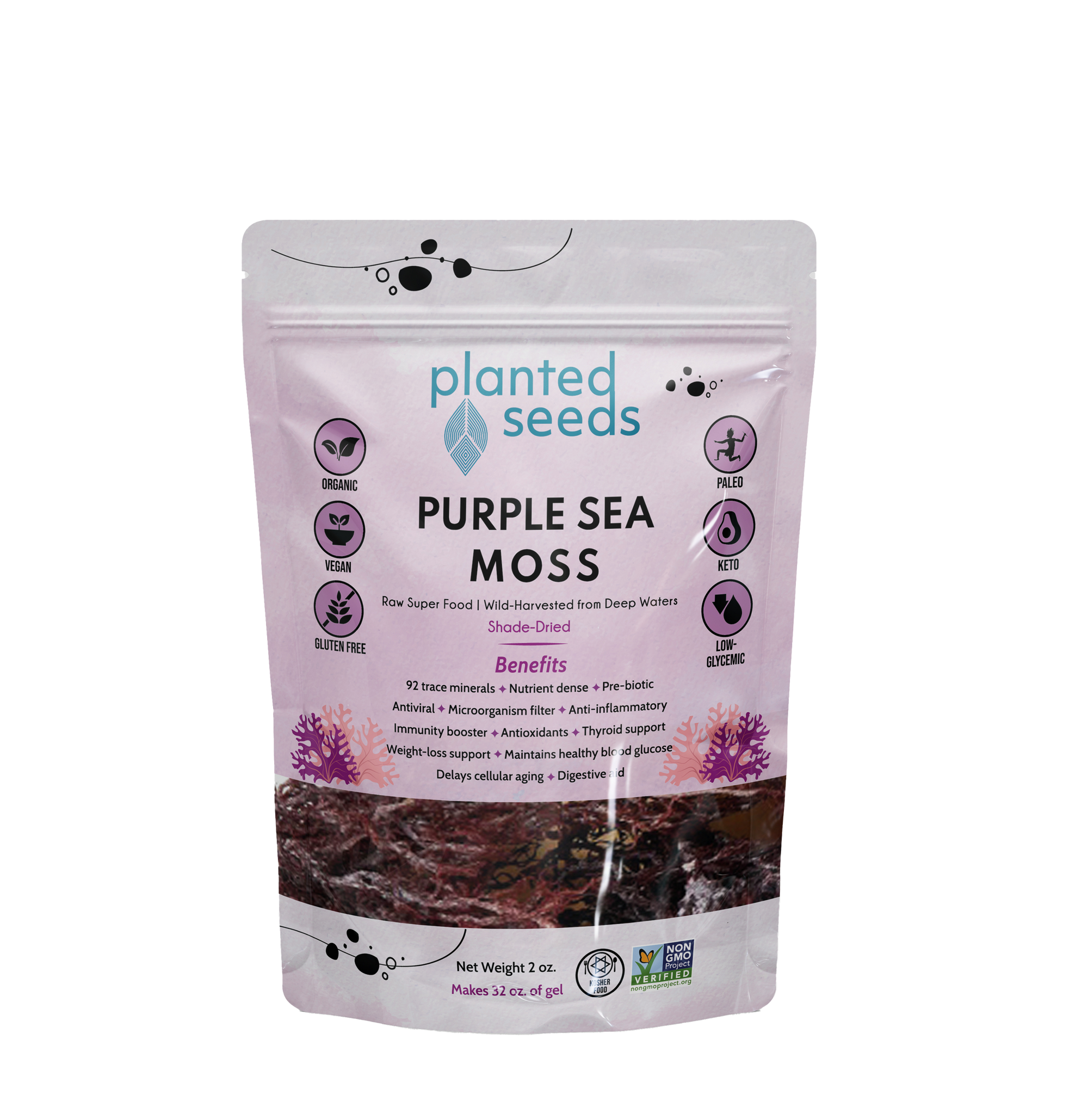 Purple dry moss - 2oz