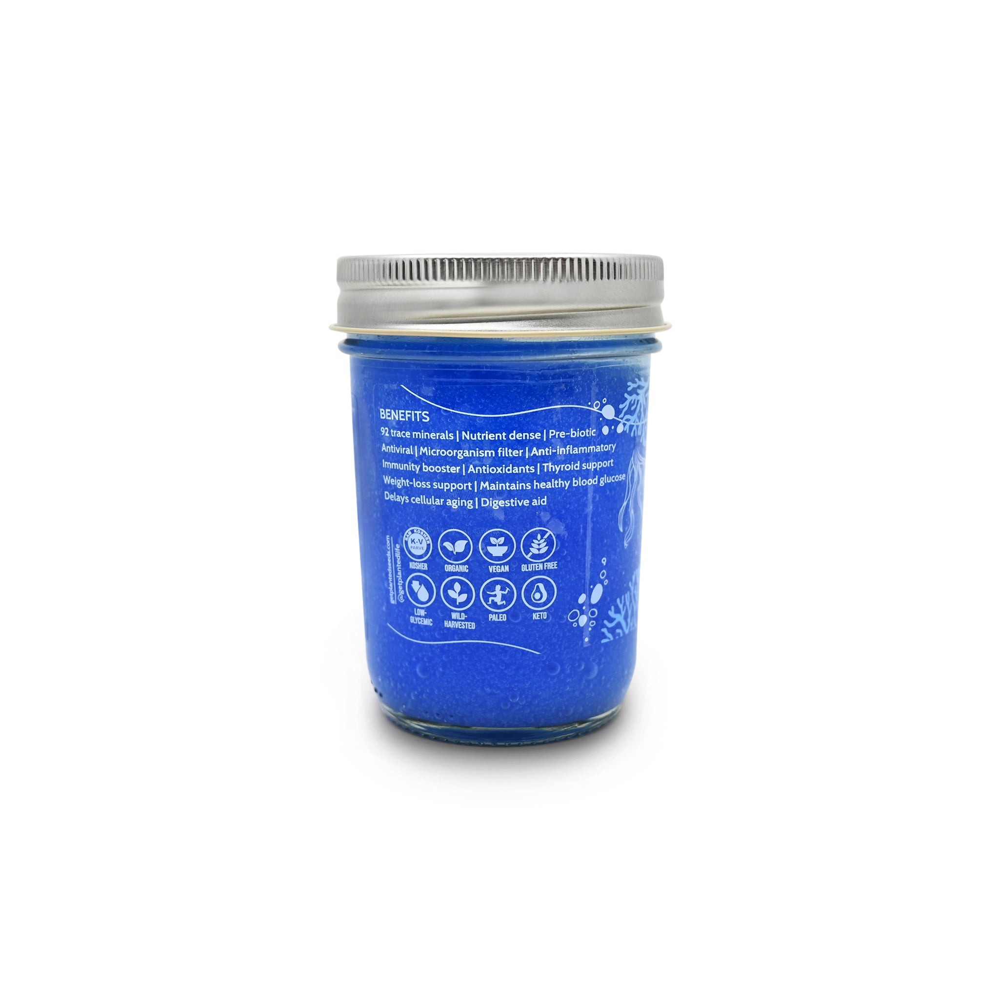 Blue Gold Sea Moss Gel - 8oz Jar.