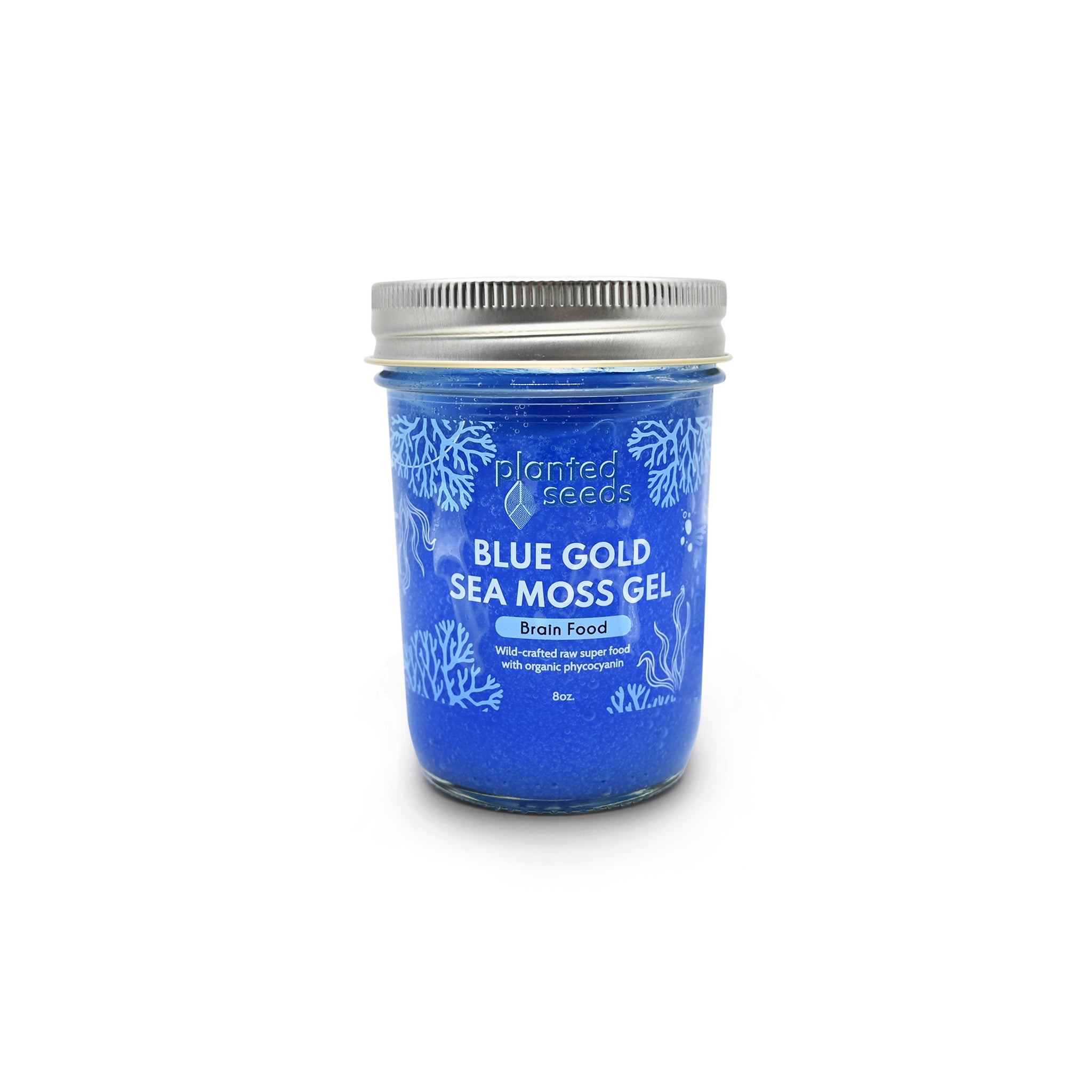 Blue Gold Sea Moss Gel - 8oz Jar.