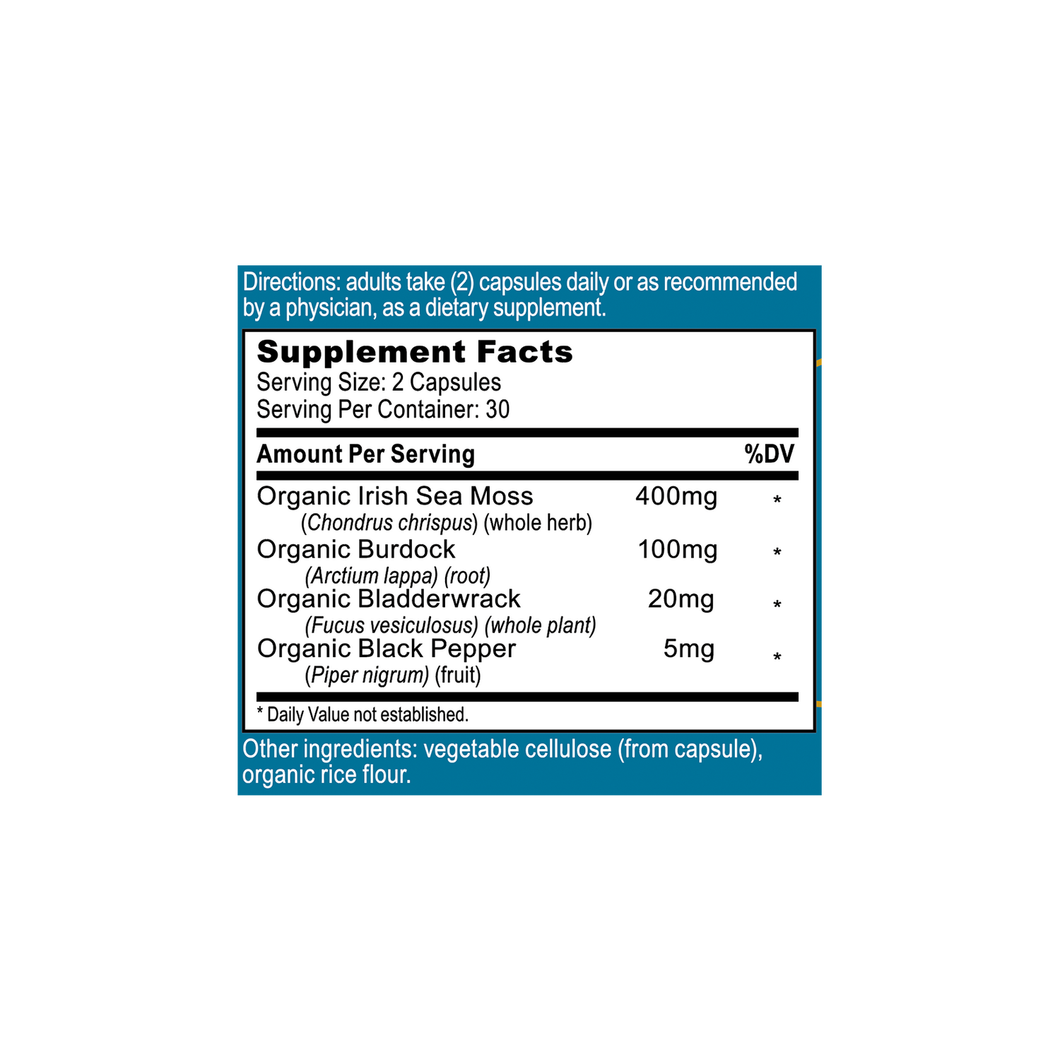 Planted Seeds Sea Moss Complete Trace Minerals Capsules - organic sea moss with organic bladderwrack and organic burdock root, a complete source of all 102 trace minerals our bodies require for healthy function. 