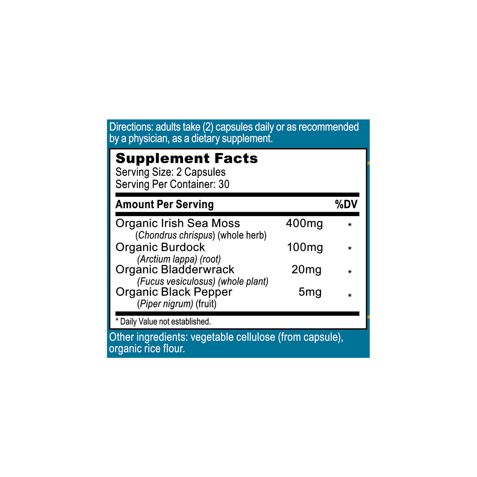 Planted Seeds Sea Moss Complete Trace Minerals Capsules - organic sea moss with organic bladderwrack and organic burdock root, a complete source of all 102 trace minerals our bodies require for healthy function. 