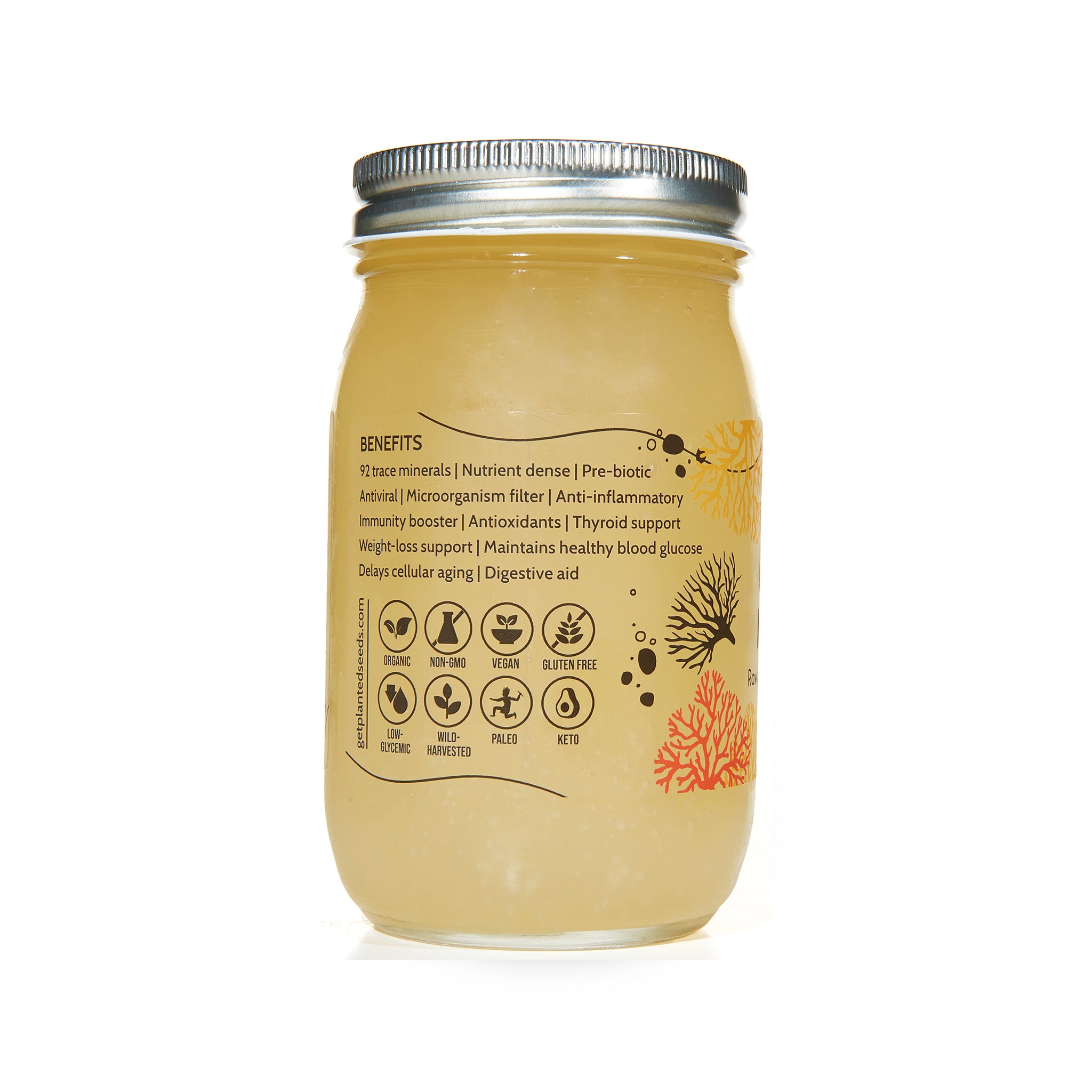 Gold Sea Moss Gel - 16oz Jar.