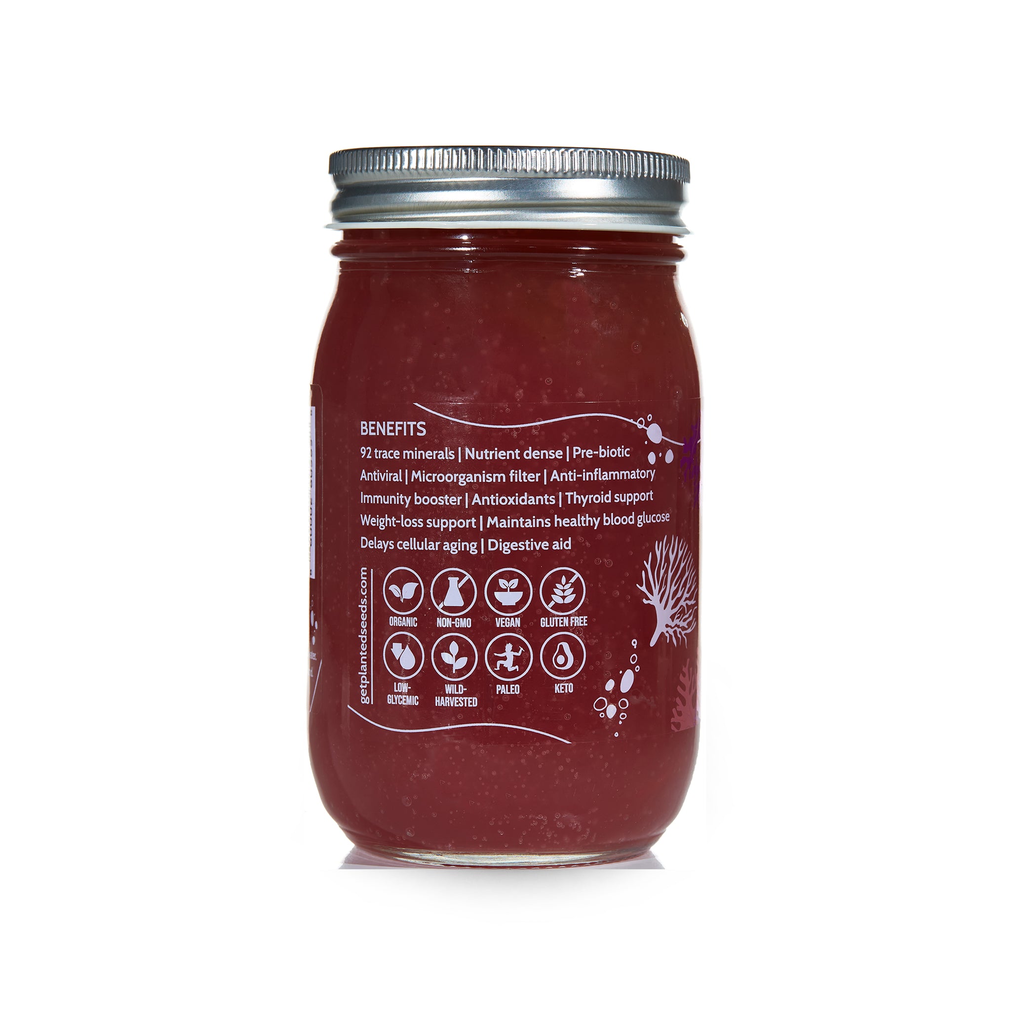 Purple Sea Moss Gel - 16oz Jar.