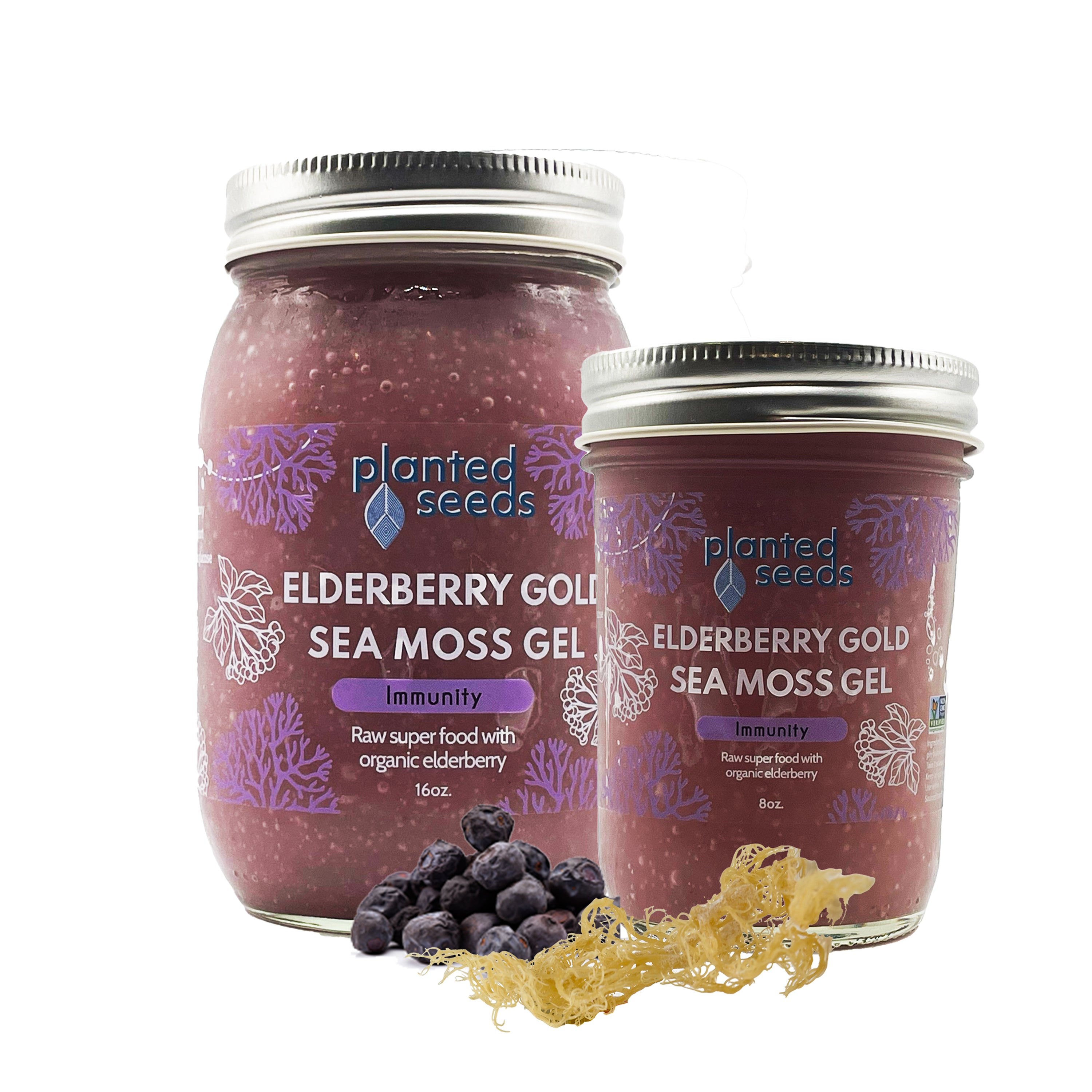 Elderberry Gold Sea Moss Gel.