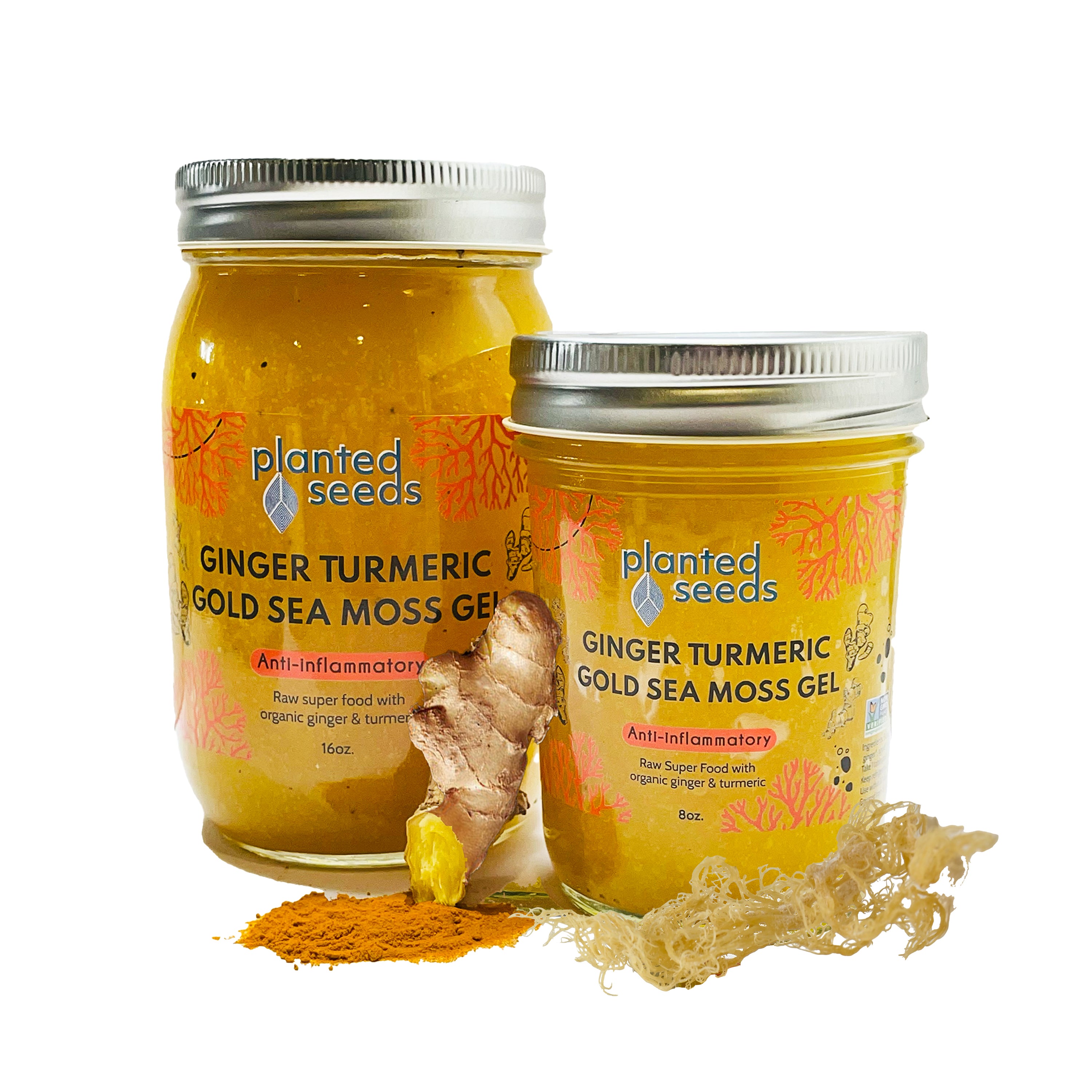 Ginger Turmeric Gold Sea Moss Gel.