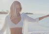 Woman on beach w glow 